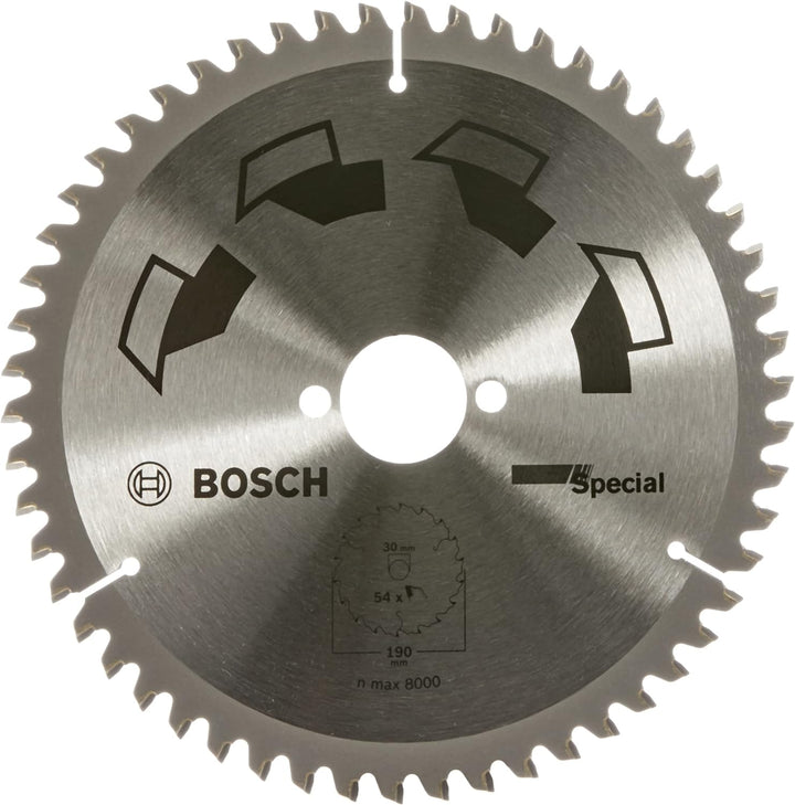 Bosch DIY Kreissägeblatt Special für verschiedene Materialien (Ø 190 mm, 54 Zähne)