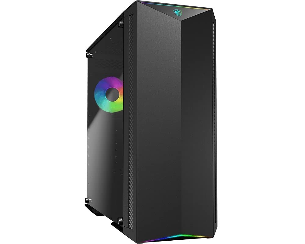 MSI MPG GUNGNIR 100 Mid-Tower ATX Gehäuse (2x USB 3.1 Anschluss, 1x 120mm A-RGB Fan und 3x 120mm Fan