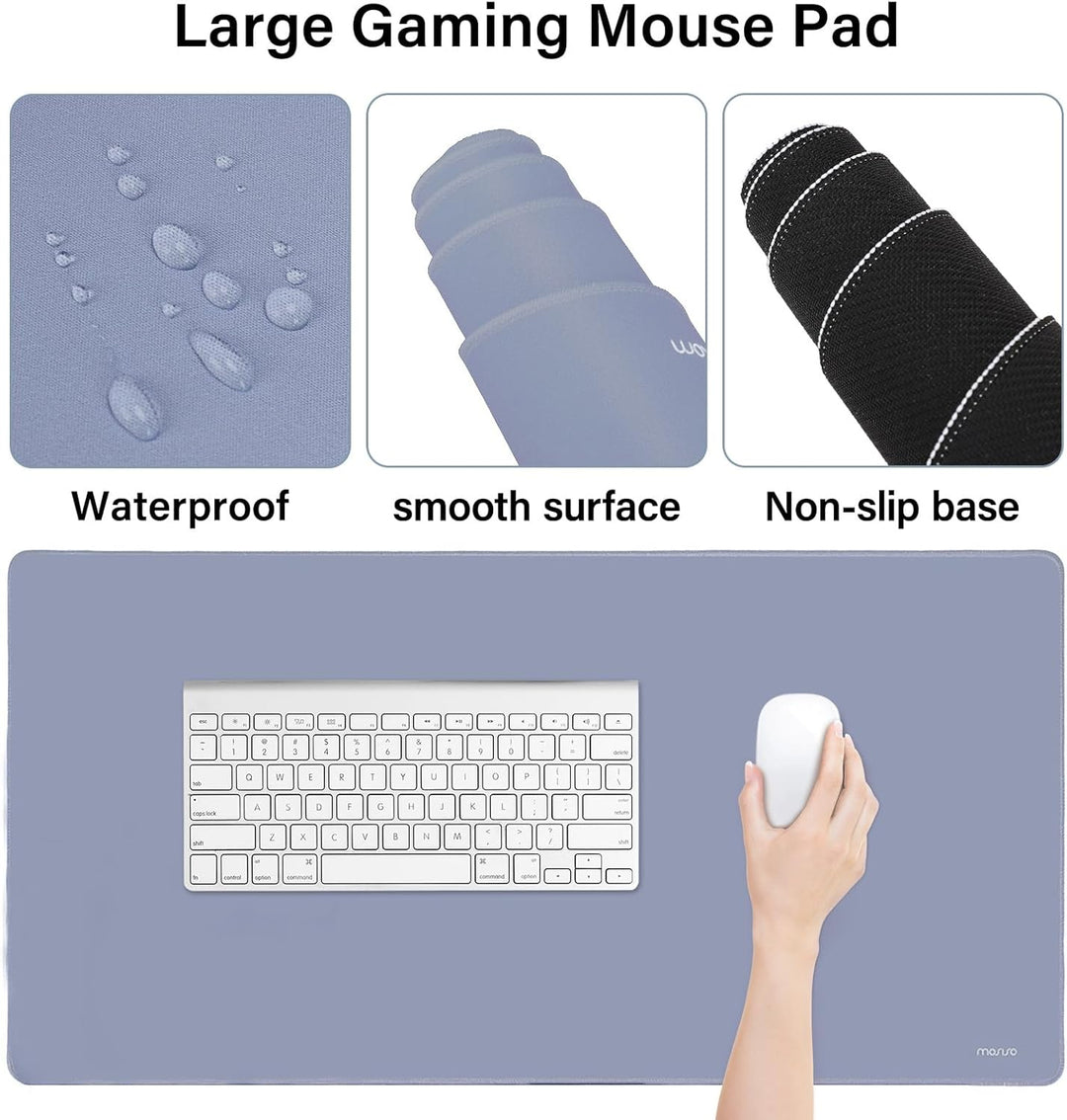 MOSISO Schreibunterlage Matte Tastatur Mauspad Set, 4-in-1 Ergonomisches Mousepad&Tastatur Handgelen
