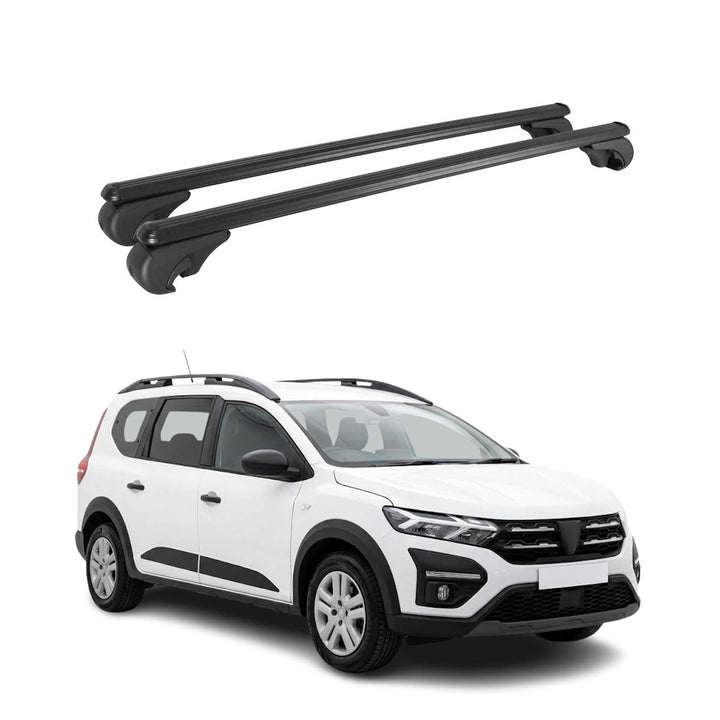 OMAC Aluminium Dachträger Querträger für Dacia Jogger 2022-2026 – TÜV/DIN 75302:2019 – Abschliessbar