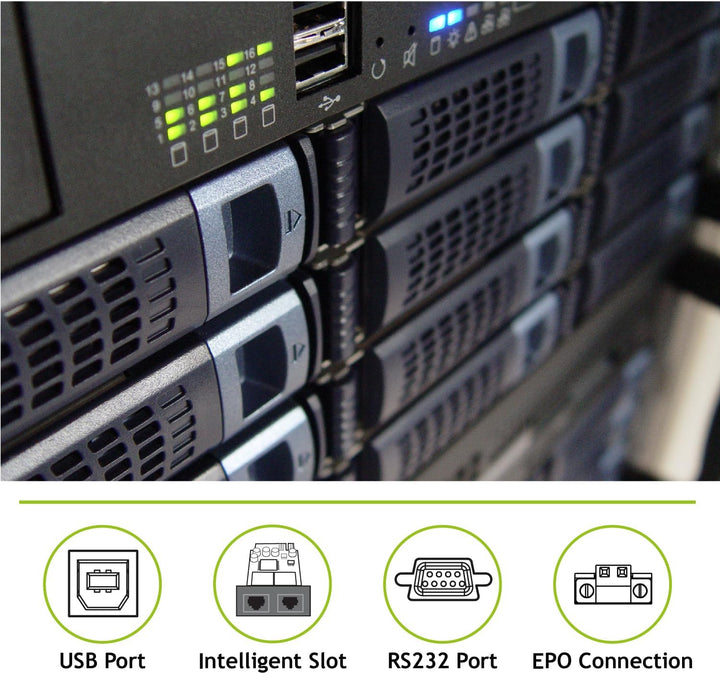 Tecnoware Power Systems - USV EVO DSP Plus 2.400, Online-Technologie VFI, Effizienz 94%, Vollständig