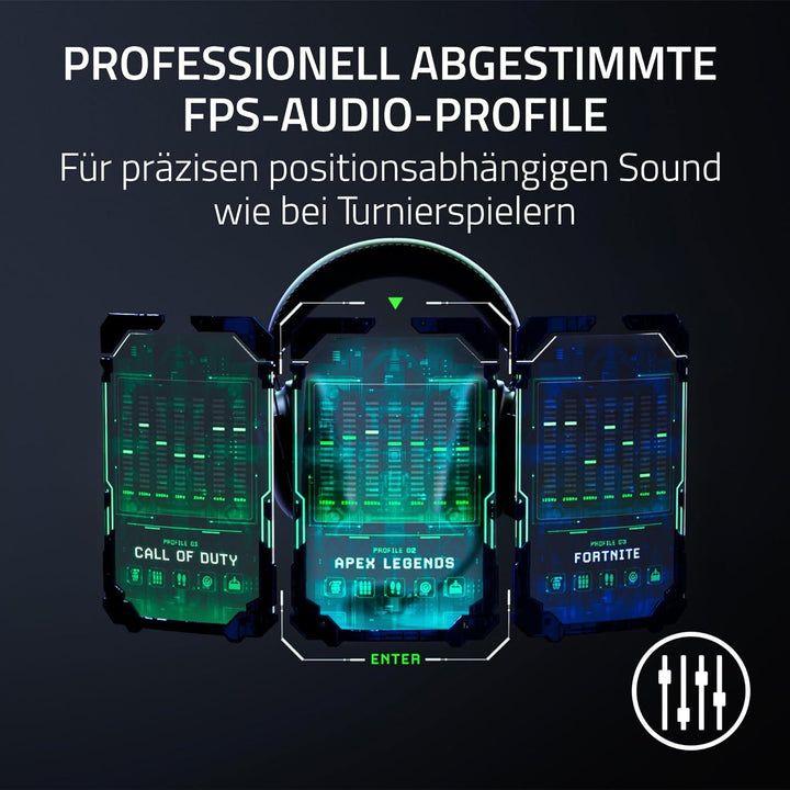 Razer Blackshark V2 Pro (Playstation) - Kabelloses Konsolen E-Sport Headset für PS5 (Triforce 50mm T