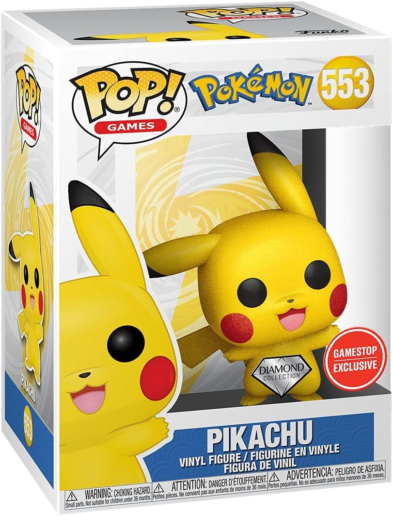 Pokemon 553 - Pikachu Waving Diamond Glitter Special Edition