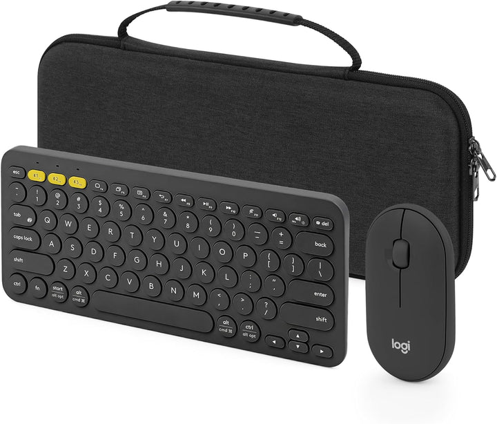 GEEKRIA Hartschale Kompatibel mit Logitech K380 + M355, Microsoft Designer Compact Tastatur + Micros