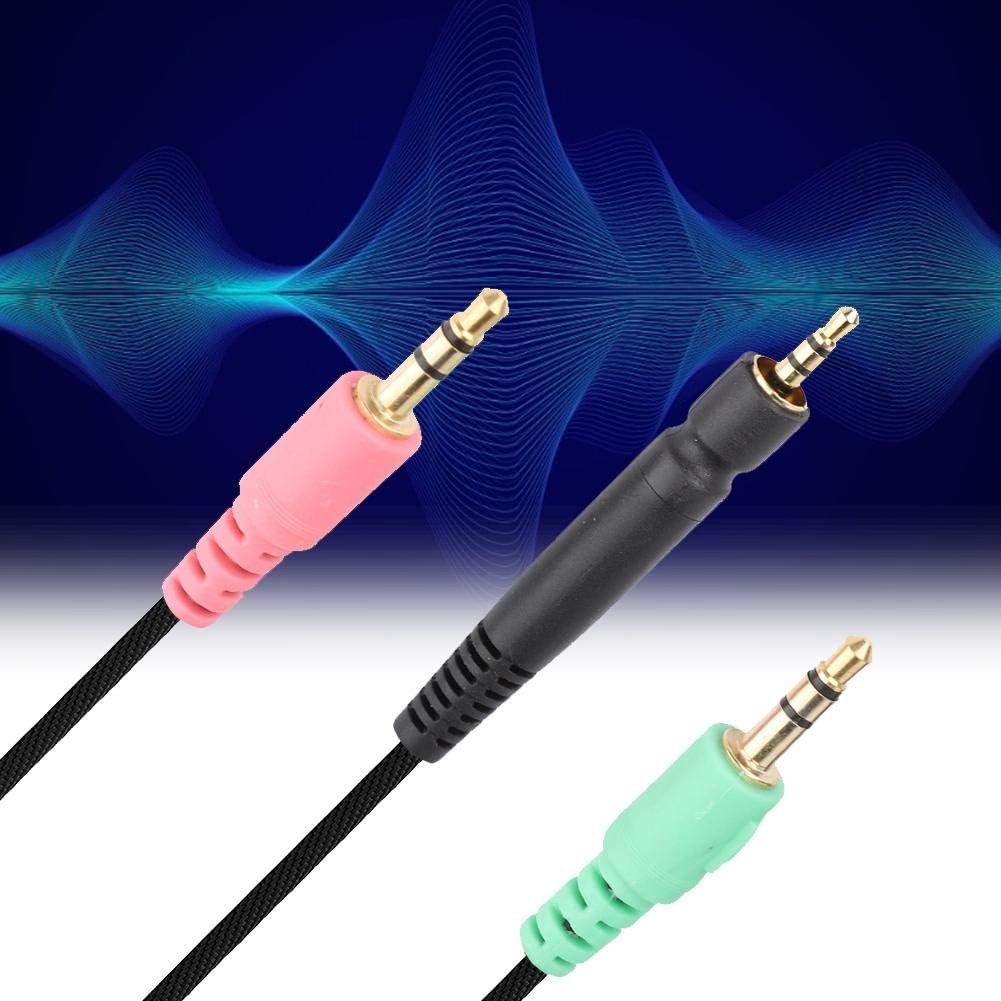 Denash Draht Gaming Headset Line, Gaming-Kopfhörerkabel für G4ME ONE/PC 373D/PC37X GSP350/500/600 mi