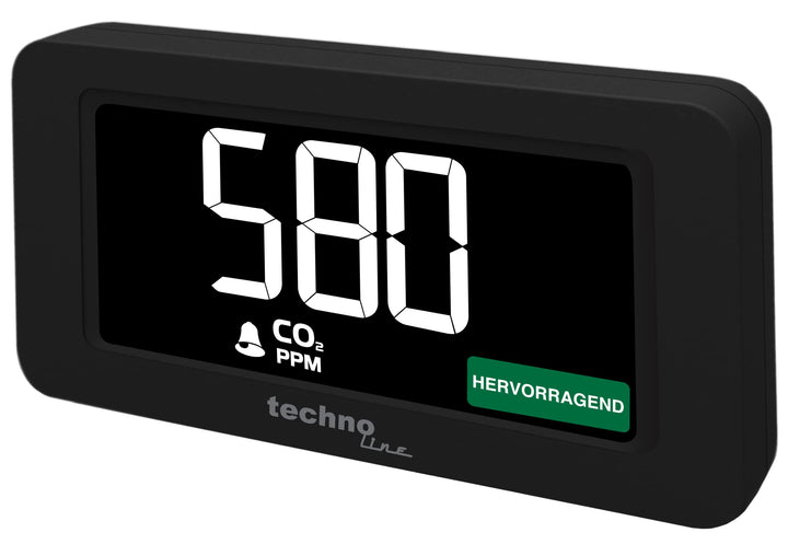 technoline WL1022 Co2 Messgerät mit Co2 Ampel, Co2 Alarm, Lüftungsempfehlung WL1022 Single, WL1022 S