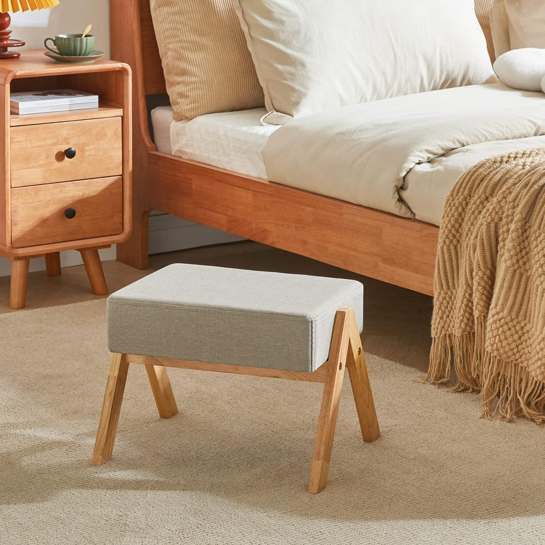 YMYNY Fusshocker, Ottoman klein, Schuhe Wechselhocker, Hilfsfusshocker, Typ A Moderner Stabiler Holz