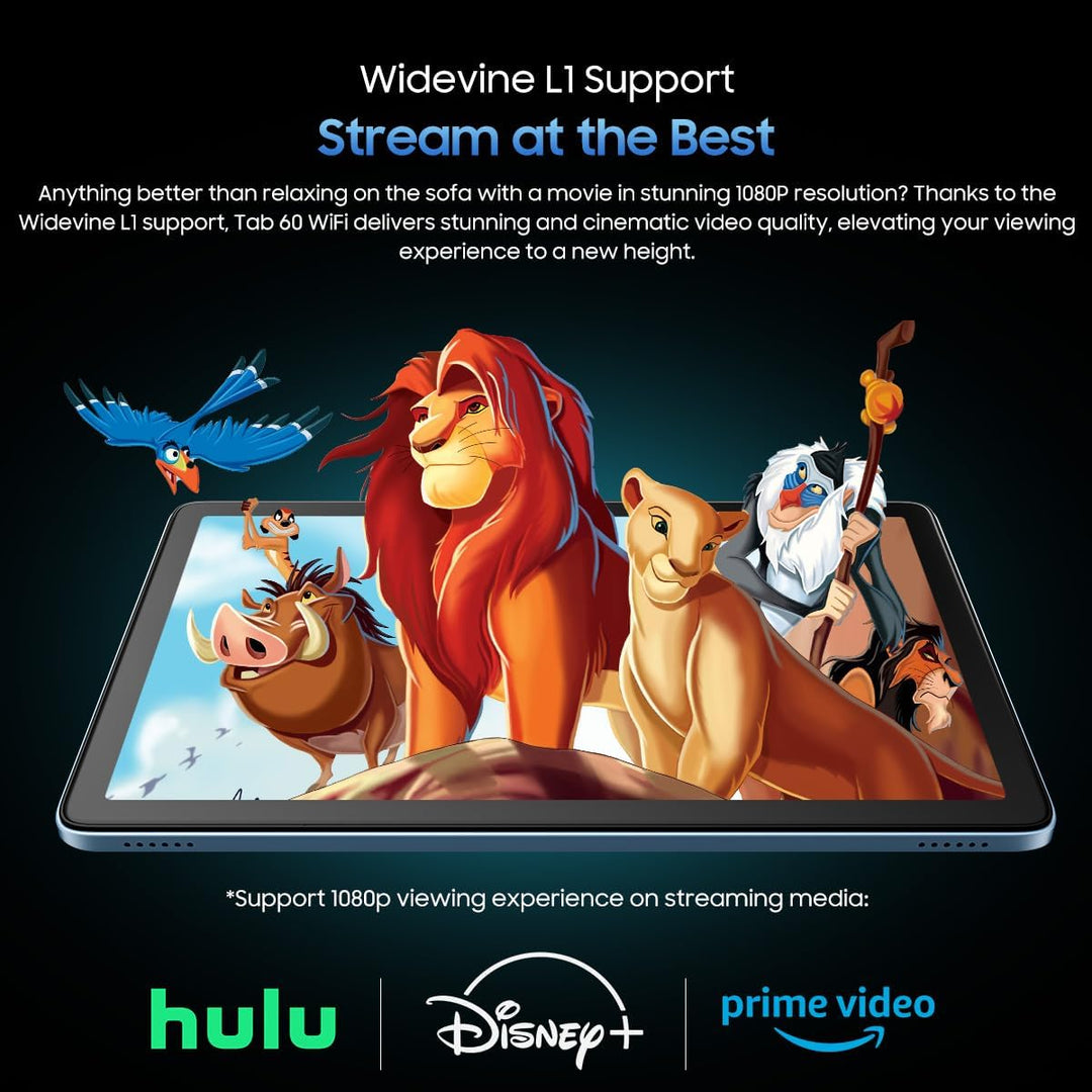 Blackview Tab 60 WiFi Tablet Android 14, 12GB+128GB(TF 2TB) Tablets Octa-Core WiFi 6, Tablet 10 Zoll