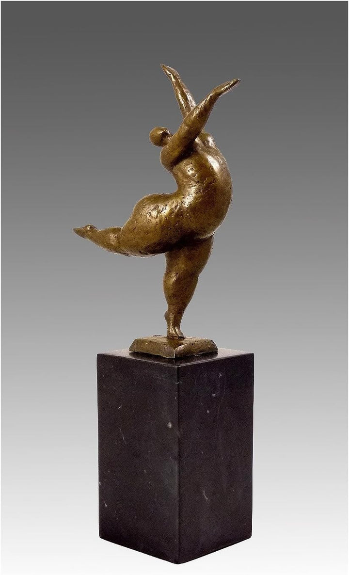 Kunst & Ambiente - Bronzeskulptur - XXL Tänzerin - balancierend - signiert Milo - Bronzefigur