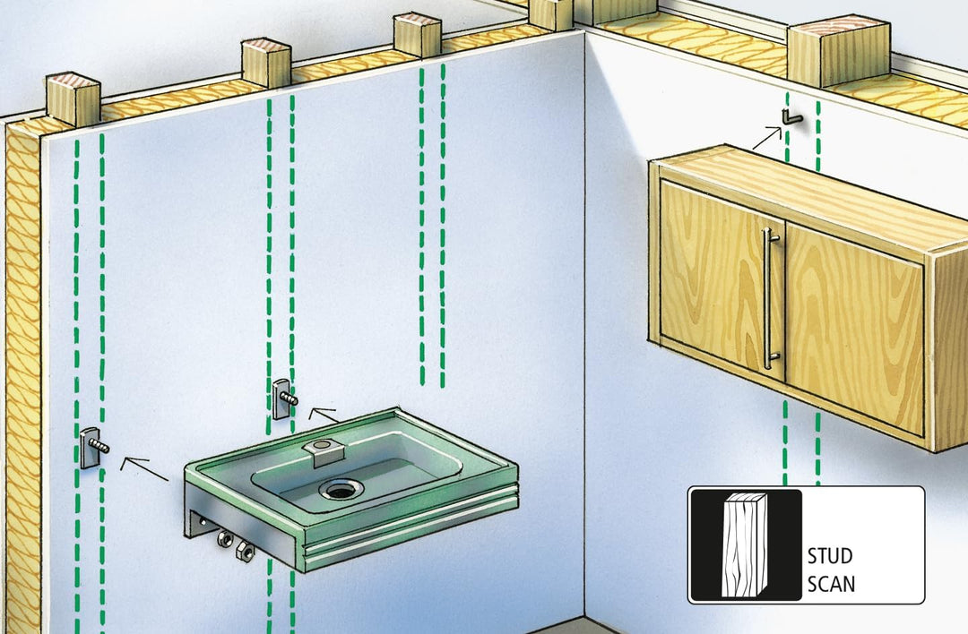 Laserliner Elektronisches Ortungsgerät, StarFinder, Wandscanner für Holz & spannungsführende Leitung