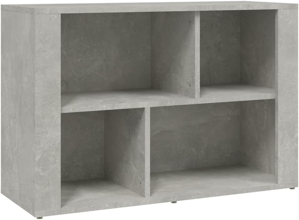 FIRBNUS Bücherschranks 80x30x54 cm mit 3 Fächern Beistellschrank Schubladenschrank Lowboard Lagersch