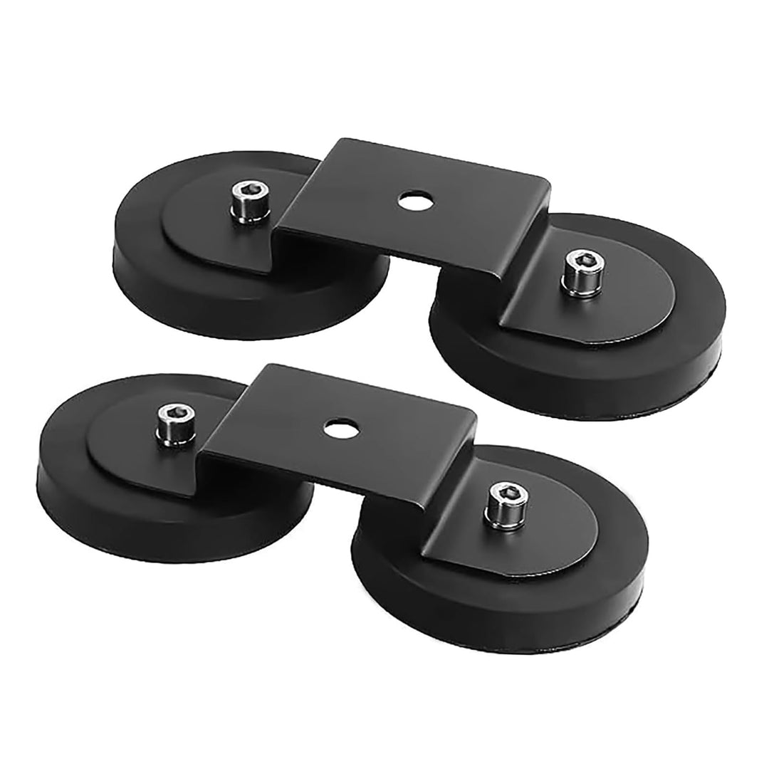 AUXTINGS 2PCS Universal Magnetic Base Leistungsstarke Halterung Saugnapfhalter Dach/Haube Offroad-LE