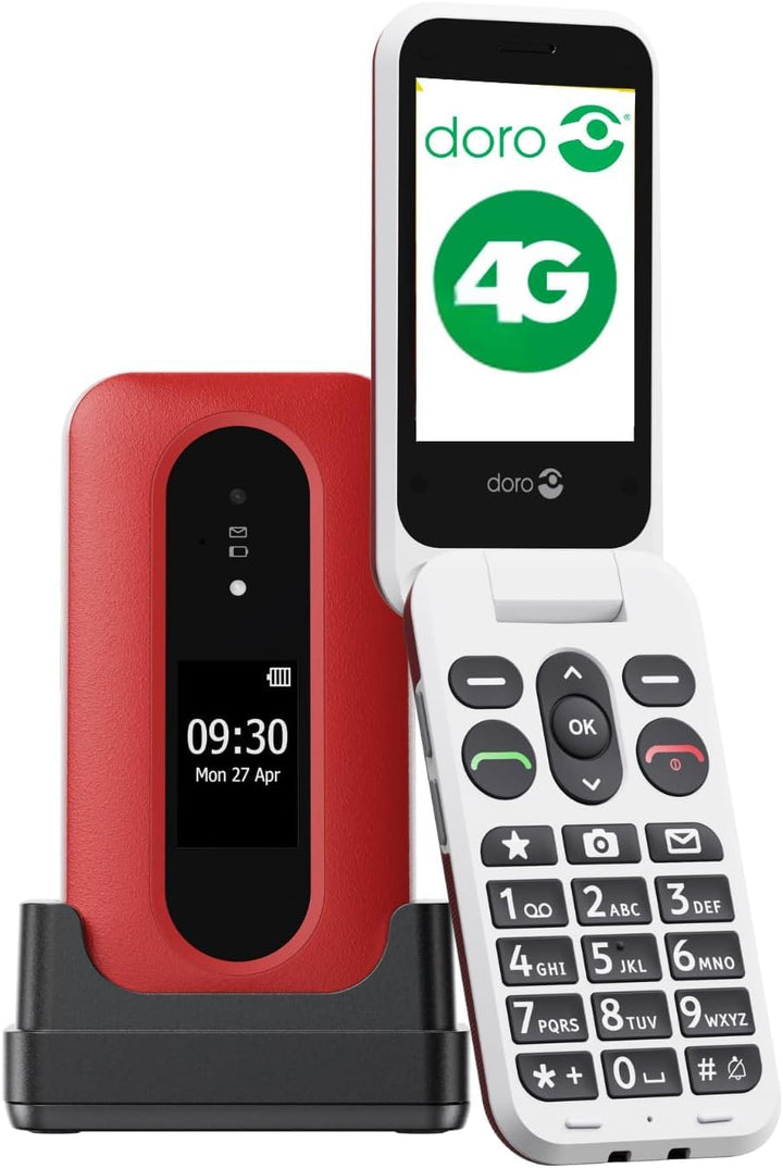 Doro Leva L31 7,11 cm [2.8] 142,7 g Rosso, Bianco Telefono cellulare basico (DORO funktionstelefon -