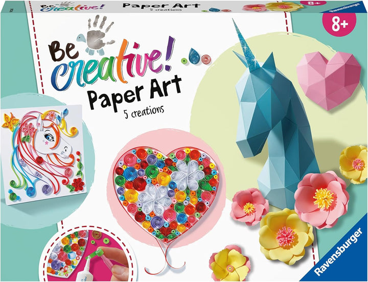 Ravensburger 182368 BeCreative Paper Art, DIY für Kinder ab 8 Jahren