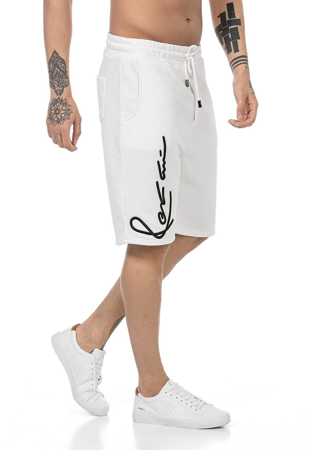 Redbridge Shorts Sweatpants Kurze Hose Baumwolle Premium Qualität XL Ecru, XL Ecru