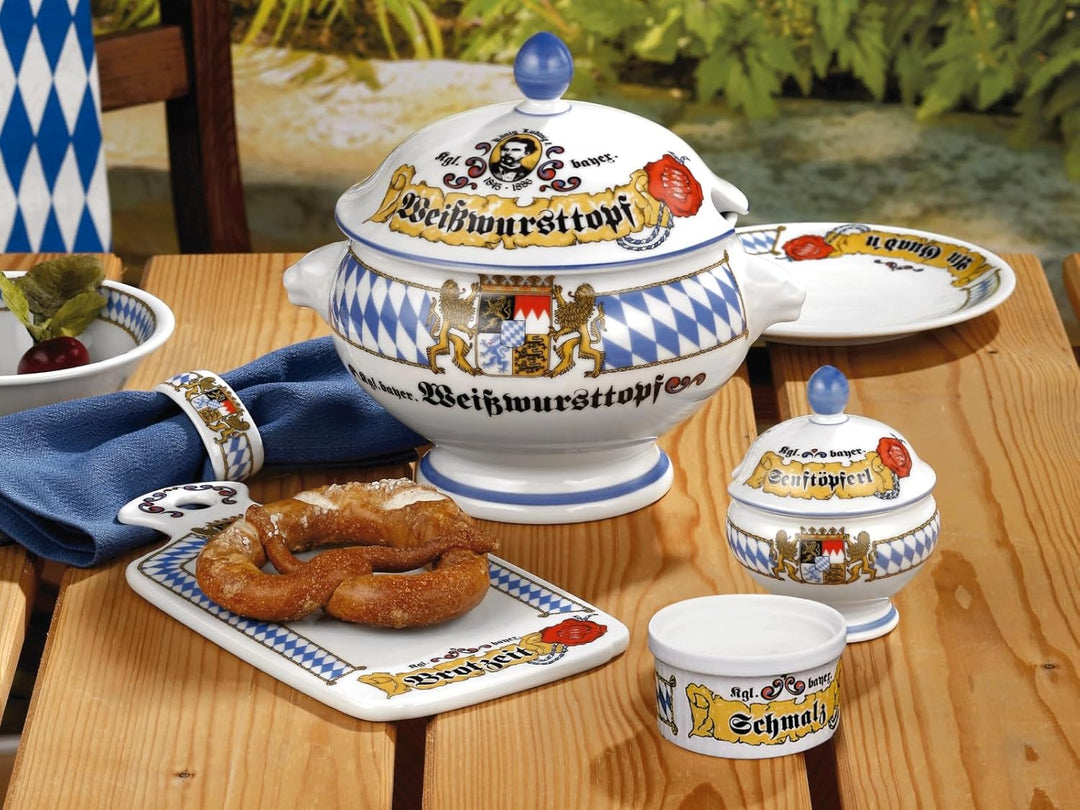 Seltmann Weiden 001.617235 Zusatzsort Bayern Bierkrug ohne Deckel 0,75 L, Blau/Weiss/Beige/Rot