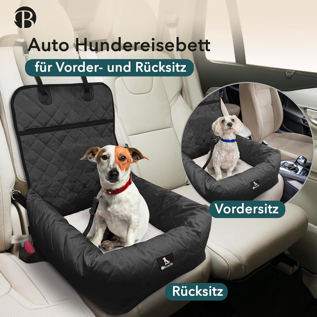 Hunde Autositz Auto Hundesitz, 2-in-1 Hundebett Hundekorb für kleine & mittelgrosse Hunde, Oxford St