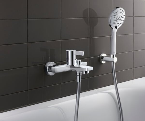 Duravit Universal Duschkopf, Duschbrause mit 3 Strahlarten (Rain, Intense Rain, Soft Rain), Handbrau