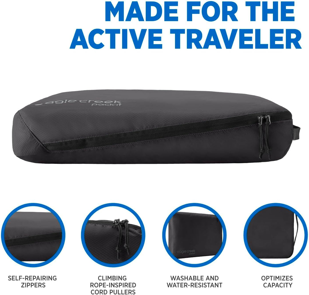 eagle creek Pack-It Isolate Cube L Black Large Schwarz, Large Schwarz