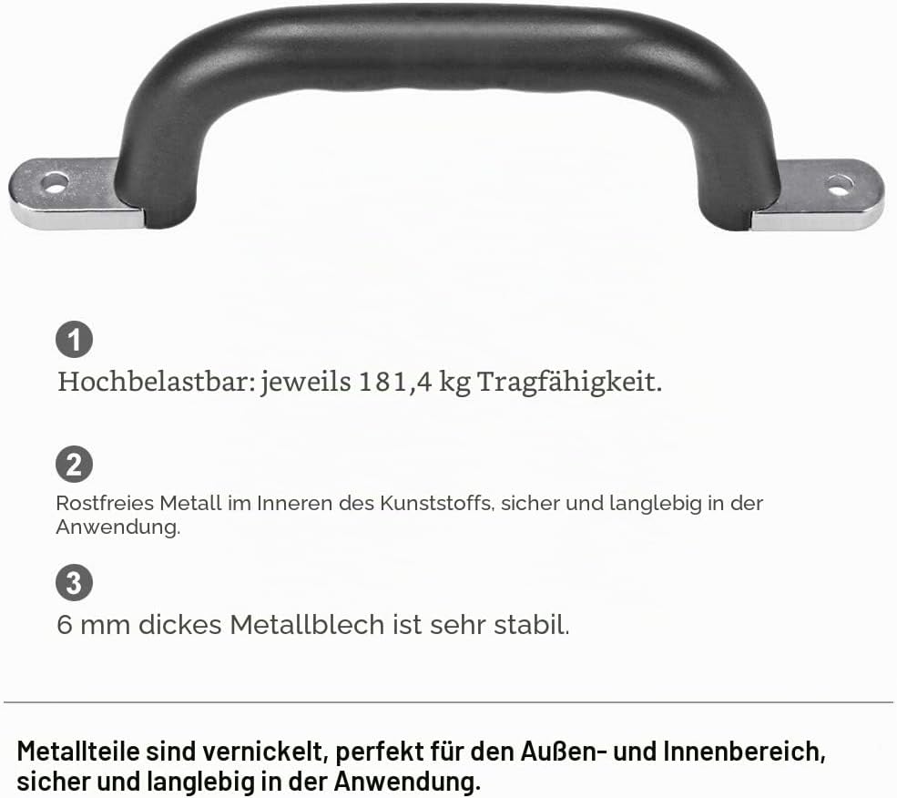 Dolibest 8er Klettergriffe, 18cm Haltegriffe Kinder Indoor Outdoor Spielturm Handgriffe für Spielpla