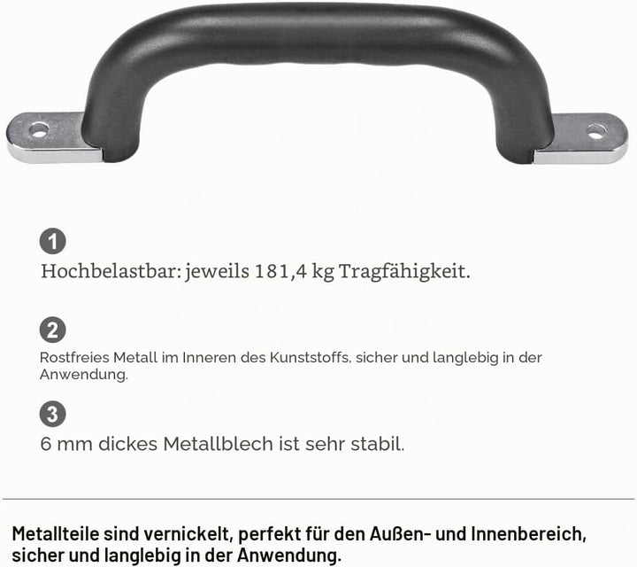 Dolibest 8er Klettergriffe, 18cm Haltegriffe Kinder Indoor Outdoor Spielturm Handgriffe für Spielpla