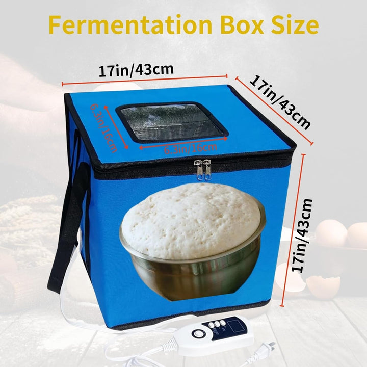 Cloud Fire Faltbare Teiggärbox, Temperatureinstellung Gärbox mit Deckel, Abnehmbarer Multifunktions
