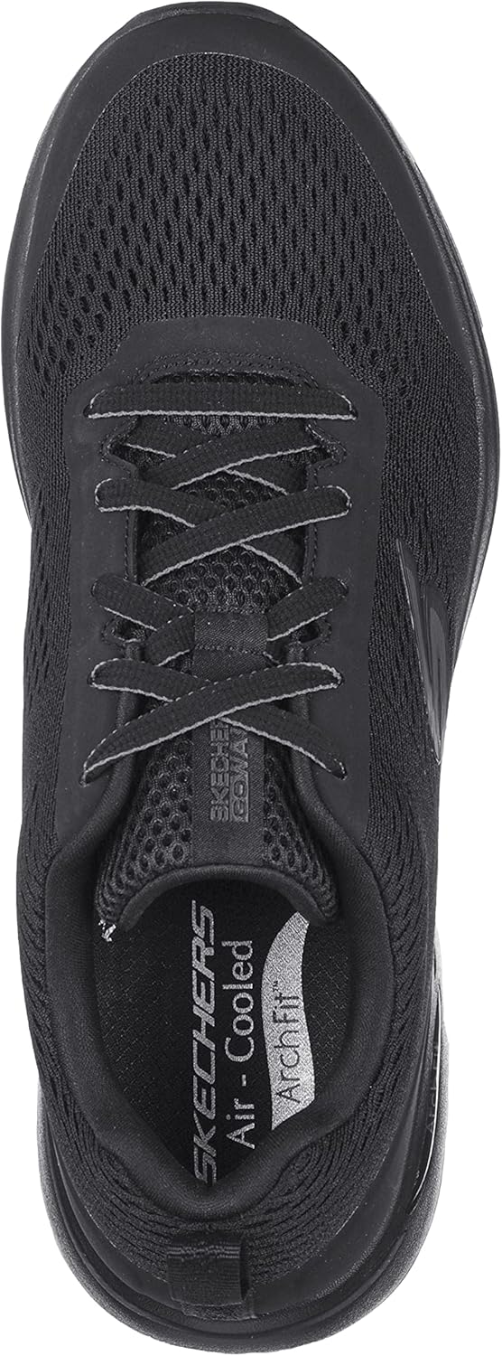 Skechers Herren Go Walk Arch Fit Idyllic Sneaker 42.5 EU X-Weit Schwarz, 42.5 EU X-Weit Schwarz
