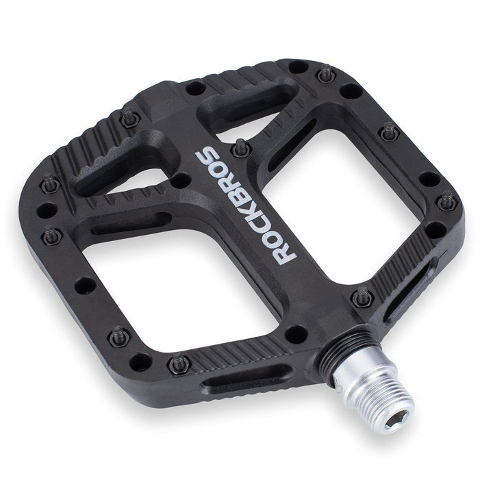 ROCKBROS Fahrradpedale Nylon Composite Flatpedale 9/16 MTB Pedale 3 Bearing rutschfest Wasserdicht A