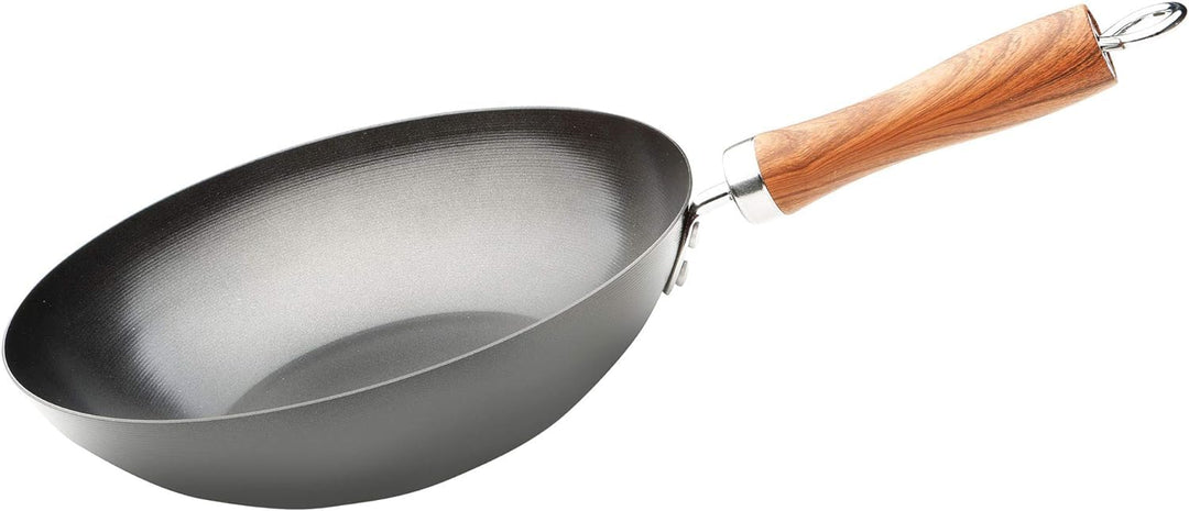 WECOOK! Carbono Wok Induktion 24 cm, Antihaftbeschichtung Titanium QUANTANIUM 3-Schicht Ökologisch P
