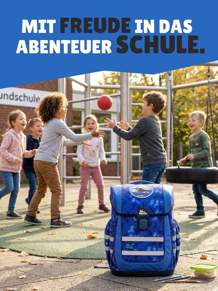 Familando - McNeill Ergo Complete Schulranzen Set - 9-teilig mit Schultüte - Puzzle - Ergonomisch &amp;