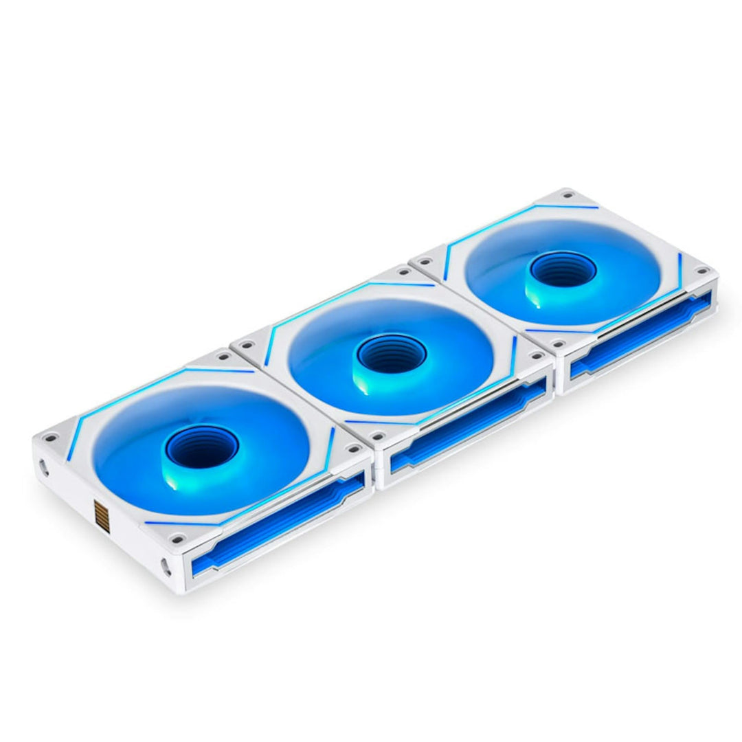 Lian Li UNI FAN SL-INF Reverse Blade ARGB 3er-Pack 120 mm Lüfter – Weiss – Infinity Mirror RGB – Mit