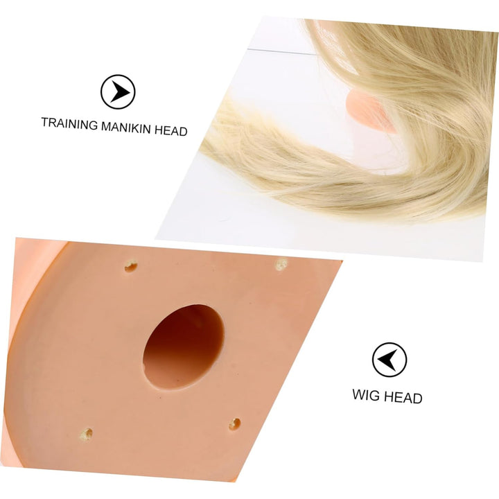 Friseur Mannequinkopf mit Halterung aus Hitzebeständiger Faser für Haarstyling und Extensions im Bea