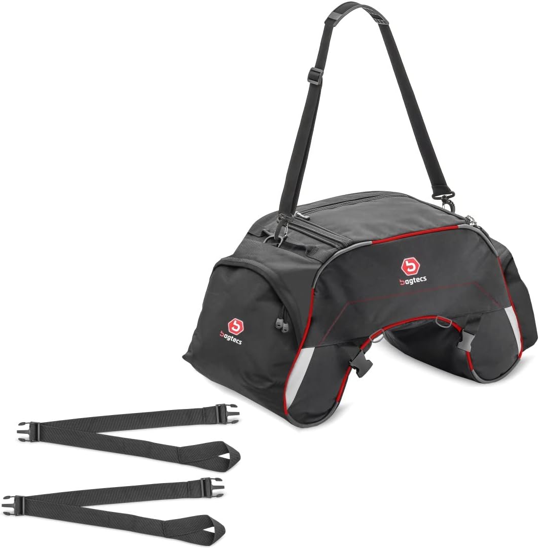 Motorrad Hecktasche Bagtecs WP35 für Beifahrersitz 35 Liter rot