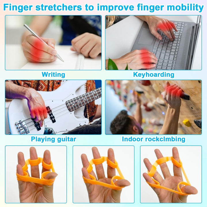 10 Stück Handtrainer mit 3 Widerstandsstufen - Eiförmige Griffbälle für Klettern, Gitarre & Klavier