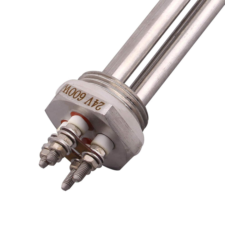 AIICIOO Heizelement Edelstahl 1 Zoll 2U 24V 600W, 24V 600W
