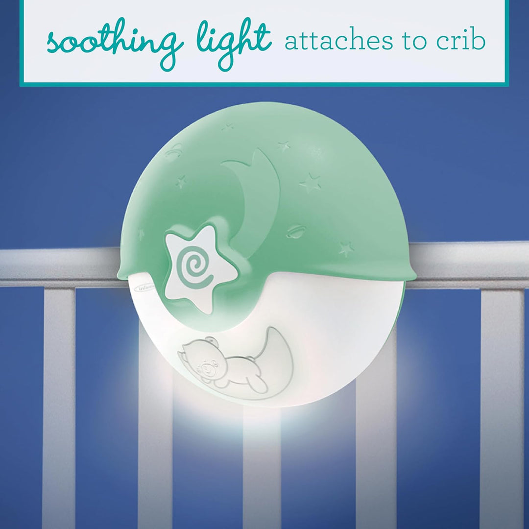 Infantino Beruhigendes Licht und Projektor – Ansteckbares Nachtlicht für Kinderbetten mit Grow-With-