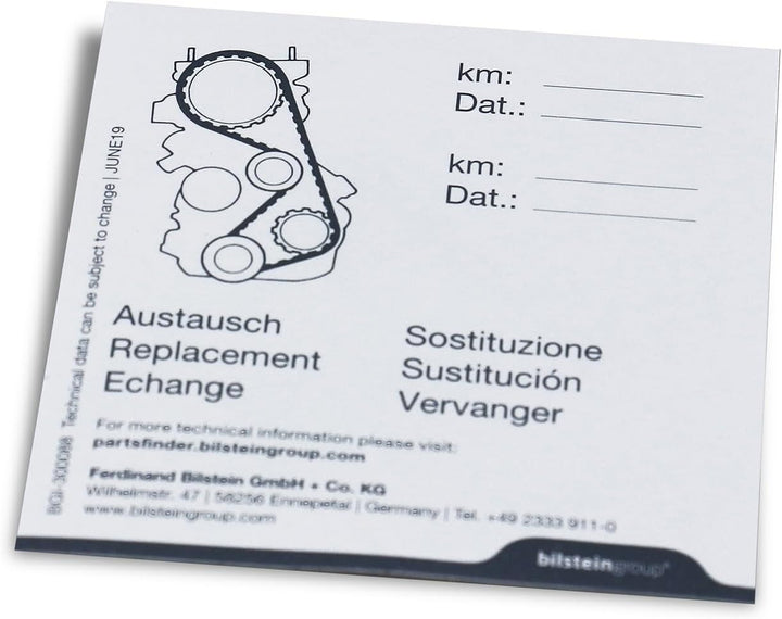 febi bilstein 27372 Spannrolle mit Halter, für Keilrippenriemen , 1 Stück