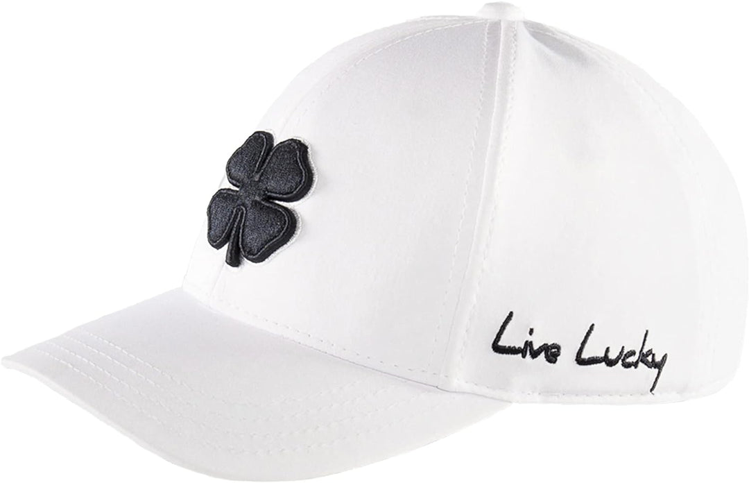 Black Clover Herren Premium Fitted #2 Cap – Schwarz mit schwarzem Kleeblatt Black / White / White L/