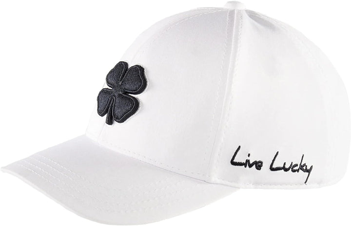 Black Clover Herren Premium Fitted #2 Cap – Schwarz mit schwarzem Kleeblatt Black / White / White L/
