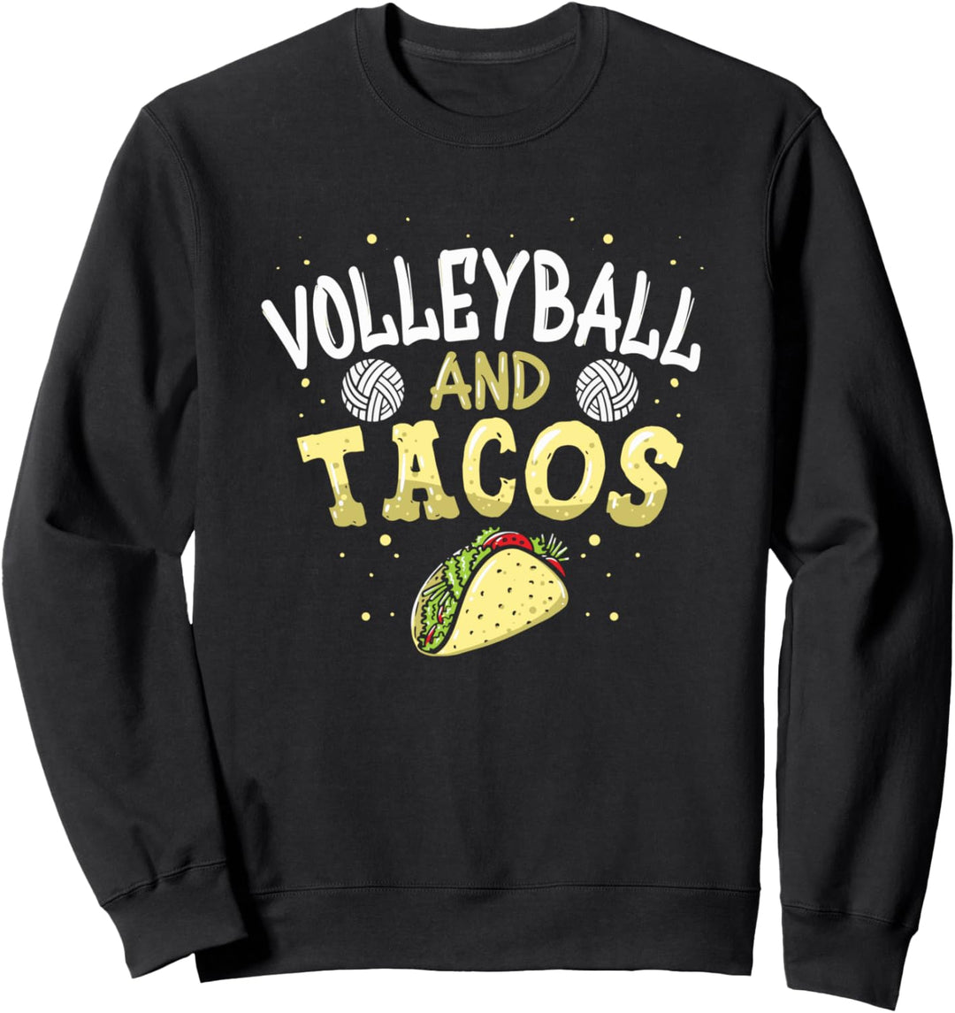 Volleyball und Tacos - Lustiges Vintage Taco Sweatshirt