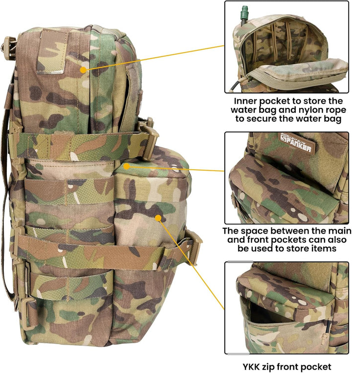 EXCELLENT ELITE SPANKER Taktische Outdoor MOLLE Hydration Pack Nylon Small Water Bladder Carrier Pac