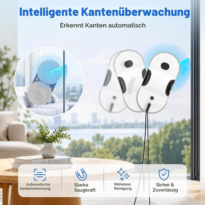 Fensterputzroboter mit 6000Pa und Doppelsprühung