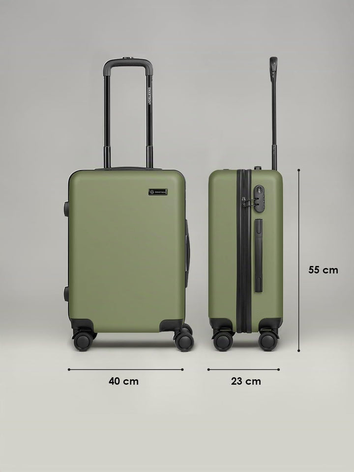 Smartbox Hartschalen Kabinen-Koffer für Damen &amp; Herren | Kleiner Trolley 40 x 23 x 55 cm aus hochwer