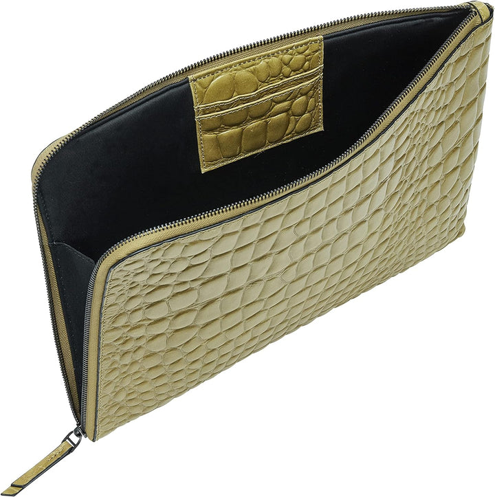 Liebeskind Damen Pb Croco Laptop/Tablet Case Matcha, Matcha