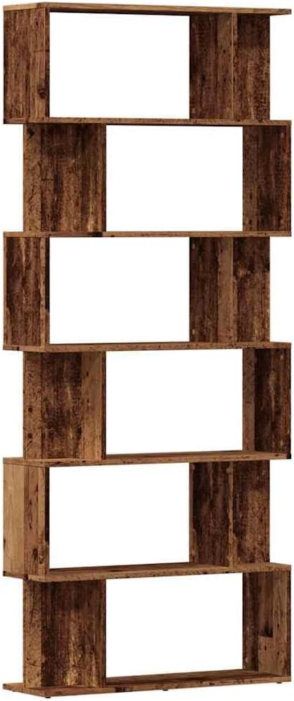 vidaXL Bücherregal Altholz-Optik 80x24x192 cm Holzwerkstoff, Büroschrank, Bücherregal, Regal, Bürore