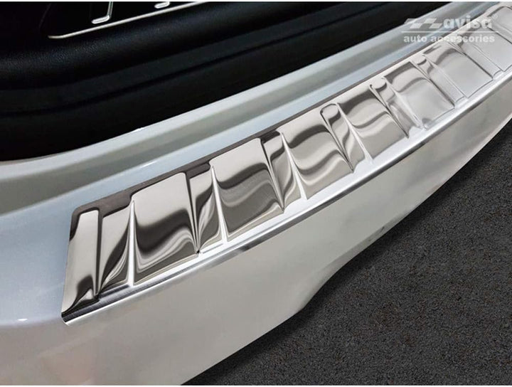 Avisa Schwarz Edelstahl Heckstossstangenschutz kompatibel mit Volvo XC60 II 2017-2021- & FL 2021- in