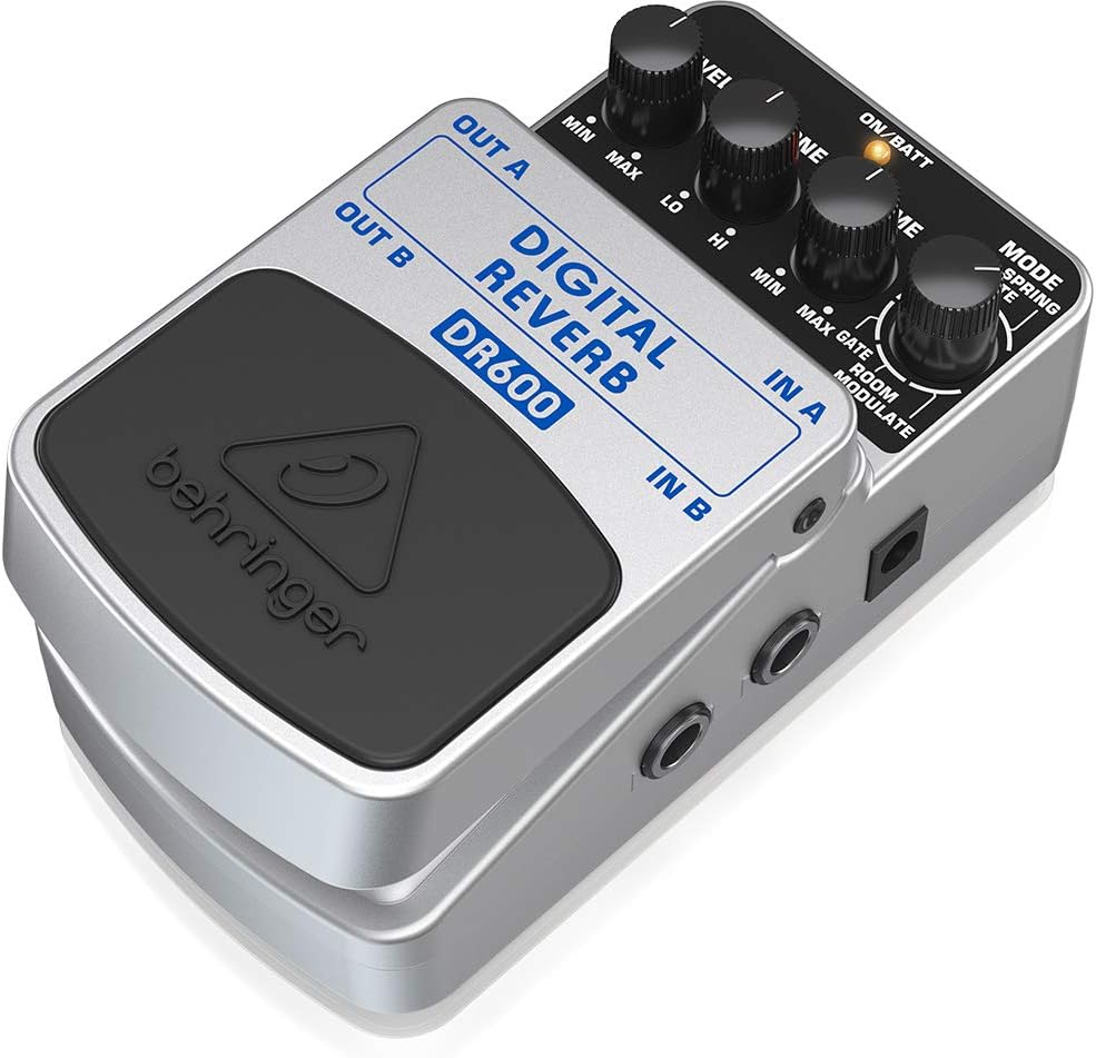 Behringer Digital Reverb DR600 Reverb Effektpedal & Compressor/Sustainer CS400 Ultimatives Dynamik-E