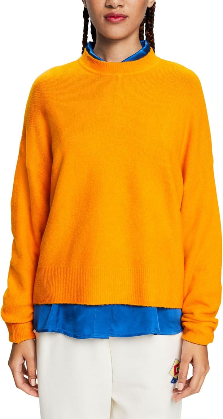 ESPRIT Damen Pullover XS 834/Golden Orange 5, XS 834/Golden Orange 5