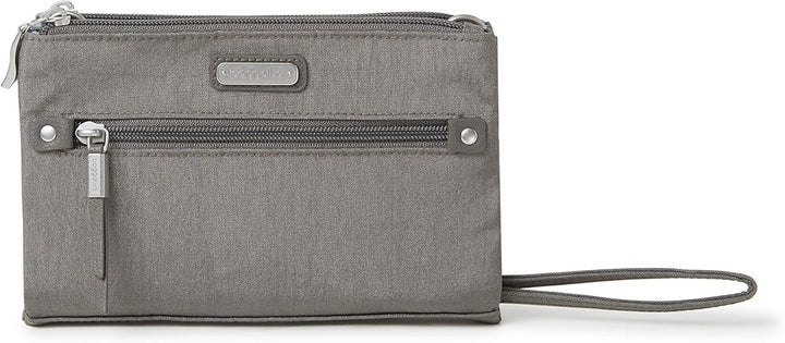 Baggallini Damen New Classic Small Crossbody Bag Subway Umhängetasche klein, Einheitsgrösse Grau, Gr