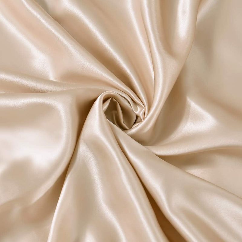 THXSILK 25 Momme Seidenbettwäsche Set 2 teilig, Bettbezug 155 x 220 cm und 40 x 80 cm Kissenbezüge,